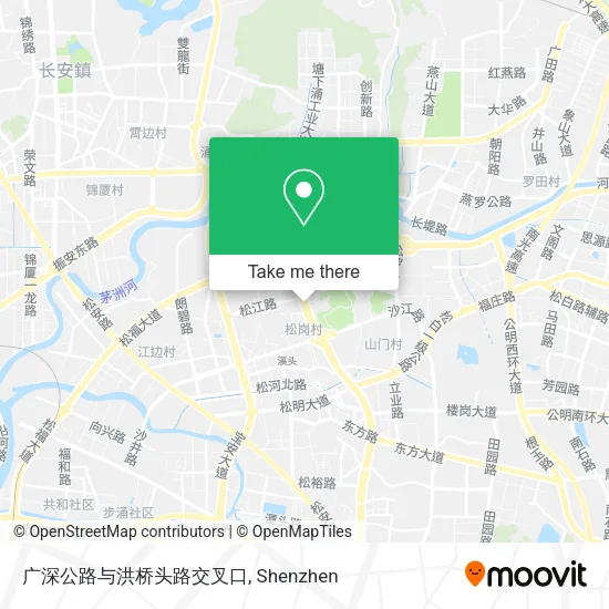 广深公路与洪桥头路交叉口 map