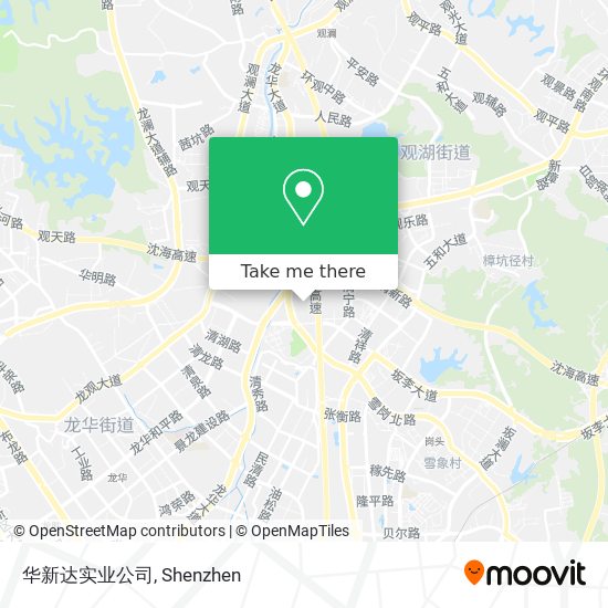 华新达实业公司 map