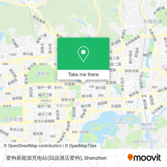 爱狗新能源充电站(回品酒店爱狗) map