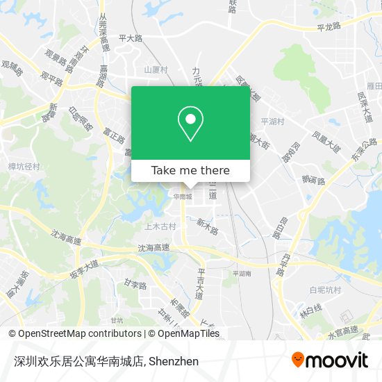 深圳欢乐居公寓华南城店 map