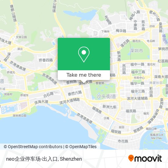 neo企业停车场-出入口 map