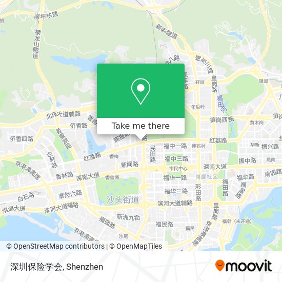 深圳保险学会 map