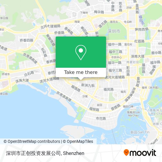 深圳市正创投资发展公司 map