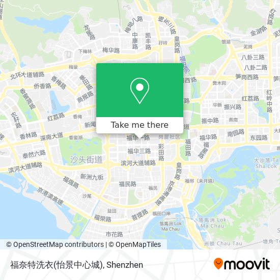 福奈特洗衣(怡景中心城) map