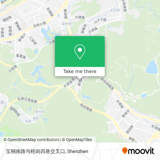 宝桐南路与梧岗四巷交叉口 map