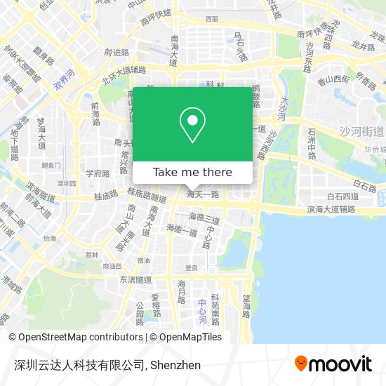 深圳云达人科技有限公司 map