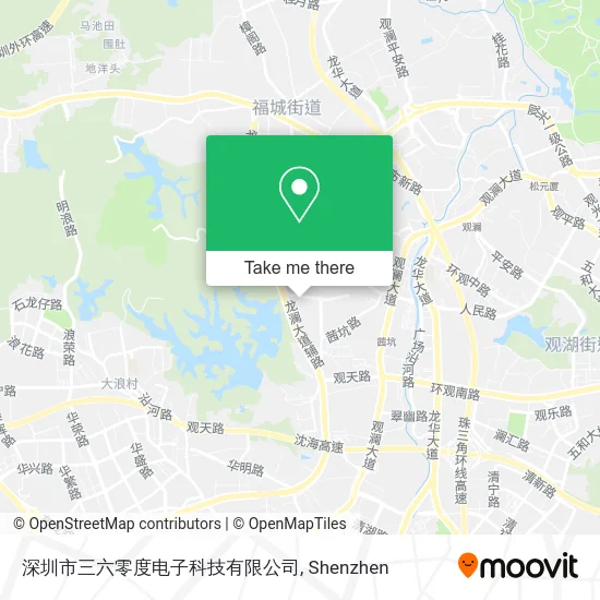 深圳市三六零度电子科技有限公司 map