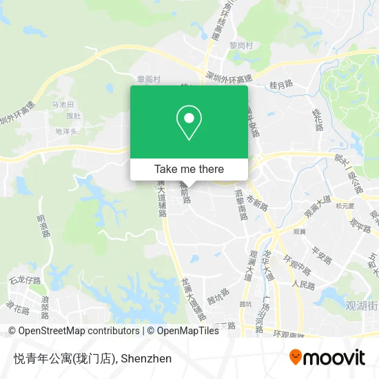 悦青年公寓(珑门店) map