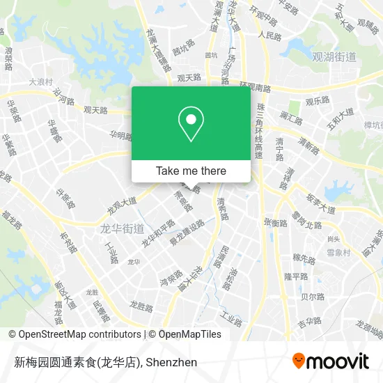 新梅园圆通素食(龙华店) map