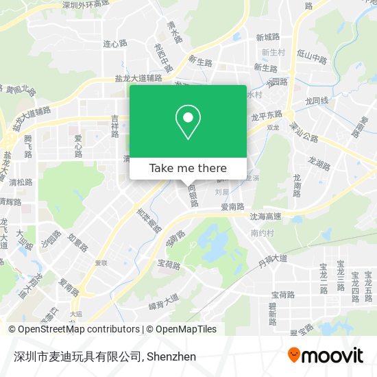 深圳市麦迪玩具有限公司 map