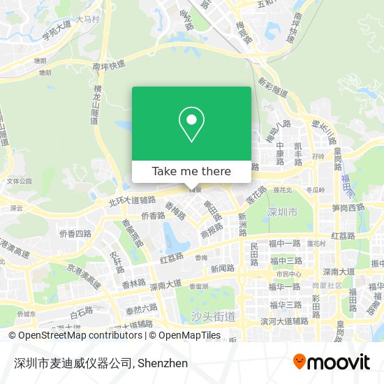 深圳市麦迪威仪器公司 map