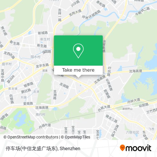 停车场(中信龙盛广场东) map