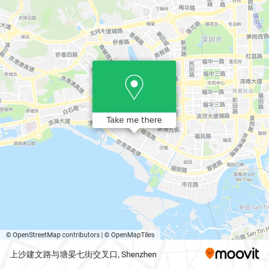 上沙建文路与塘晏七街交叉口 map