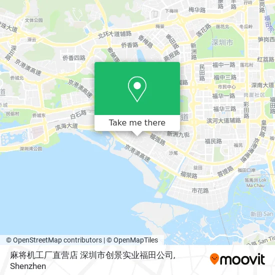 麻将机工厂直营店 深圳市创景实业福田公司 map