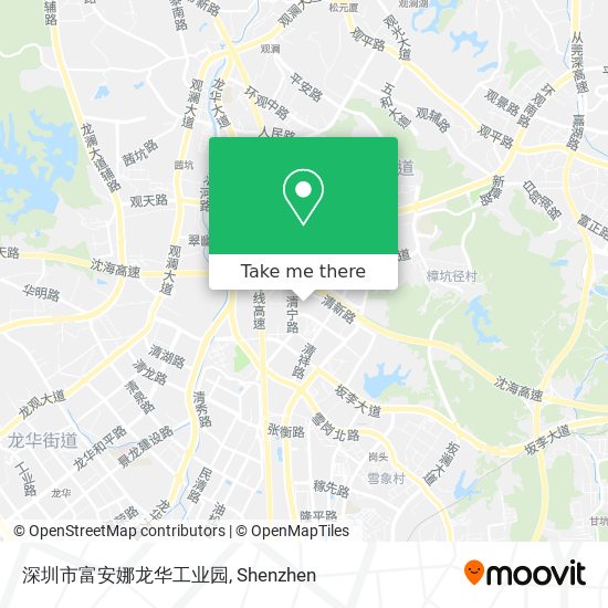 深圳市富安娜龙华工业园 map