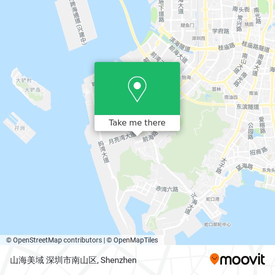 山海美域 深圳市南山区 map