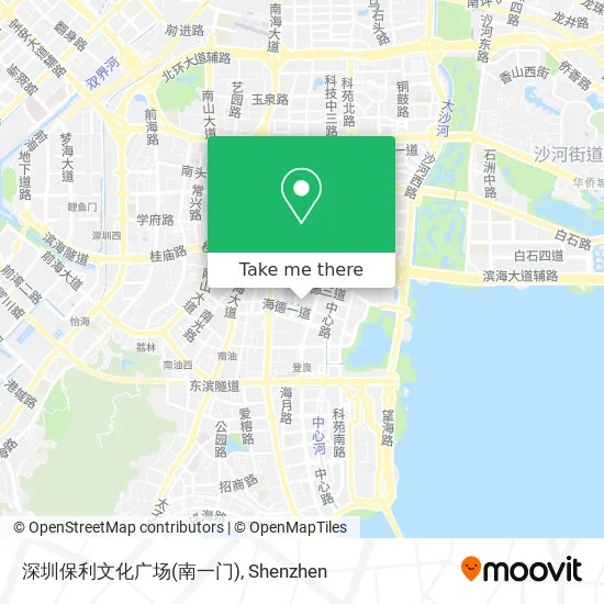 深圳保利文化广场(南一门) map