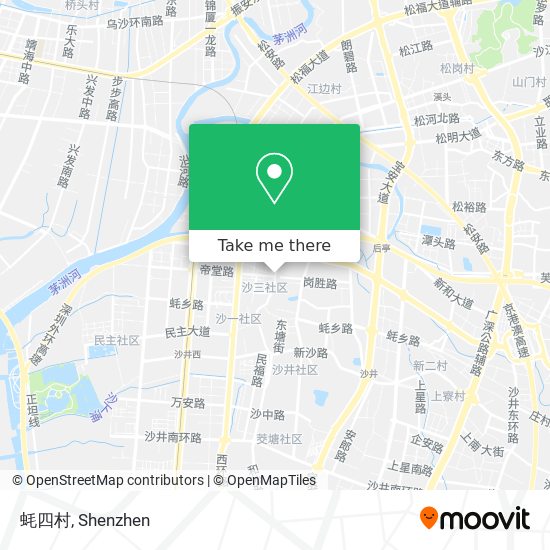 蚝四村 map