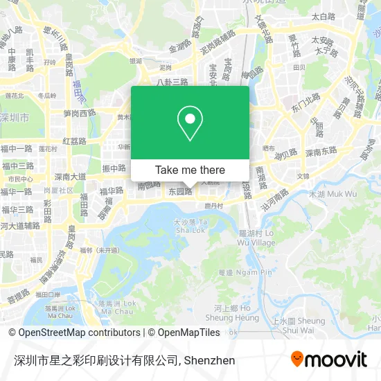 深圳市星之彩印刷设计有限公司 map