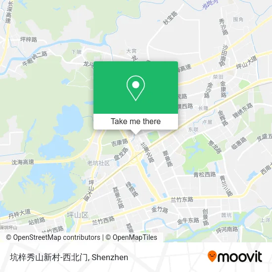 坑梓秀山新村-西北门 map