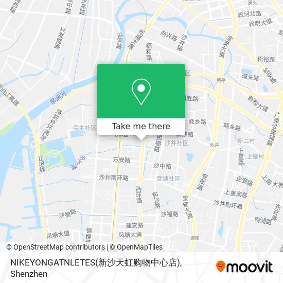 NIKEYONGATNLETES(新沙天虹购物中心店) map