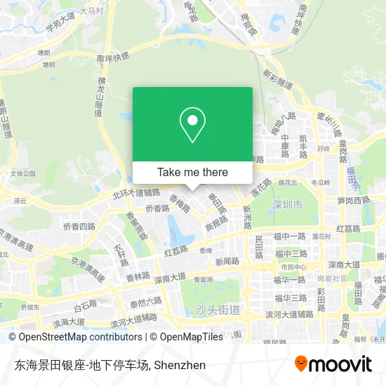 东海景田银座-地下停车场 map