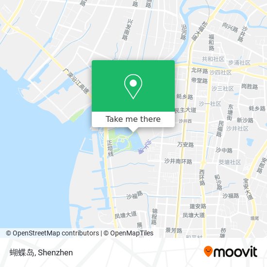 蝴蝶岛 map