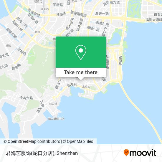 君海艺服饰(蛇口分店) map