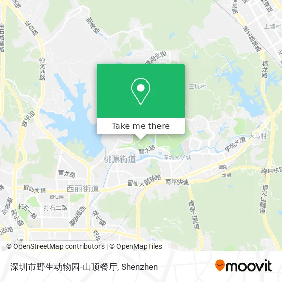 深圳市野生动物园-山顶餐厅 map