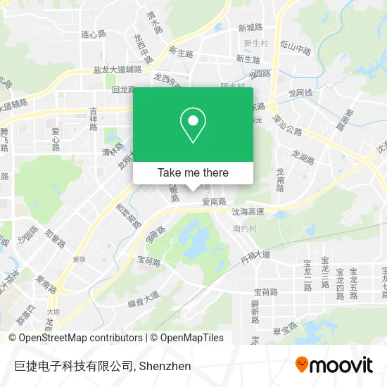 巨捷电子科技有限公司 map