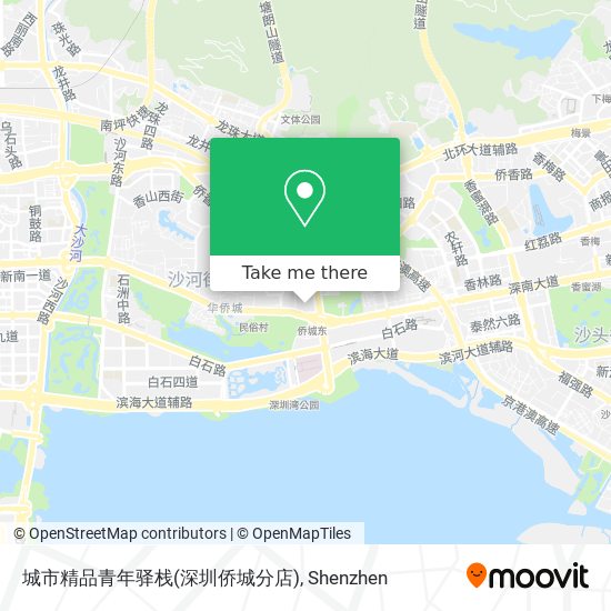 城市精品青年驿栈(深圳侨城分店) map