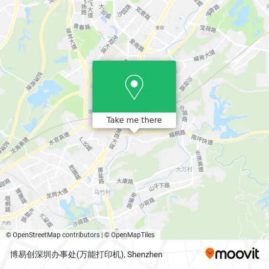 博易创深圳办事处(万能打印机) map