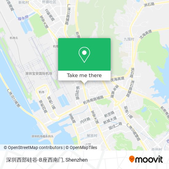 深圳西部硅谷-B座西南门 map