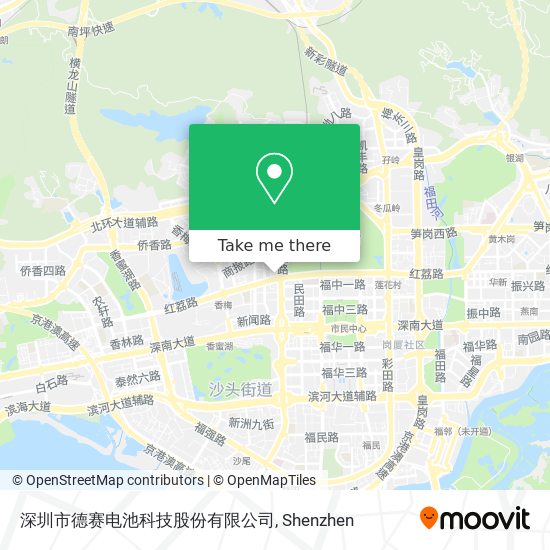 深圳市德赛电池科技股份有限公司 map