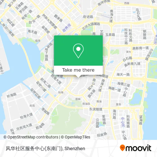 风华社区服务中心(东南门) map