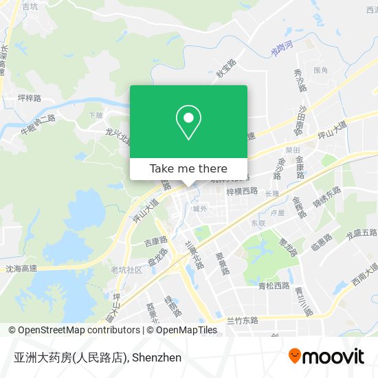 亚洲大药房(人民路店) map