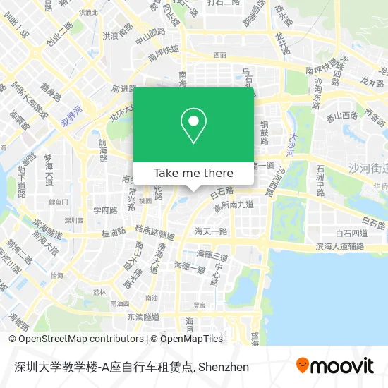 深圳大学教学楼-A座自行车租赁点 map