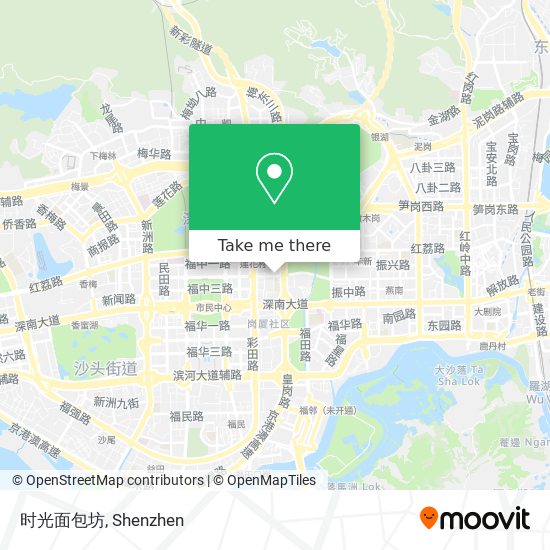 时光面包坊 map