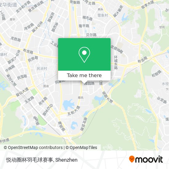悦动圈杯羽毛球赛事 map