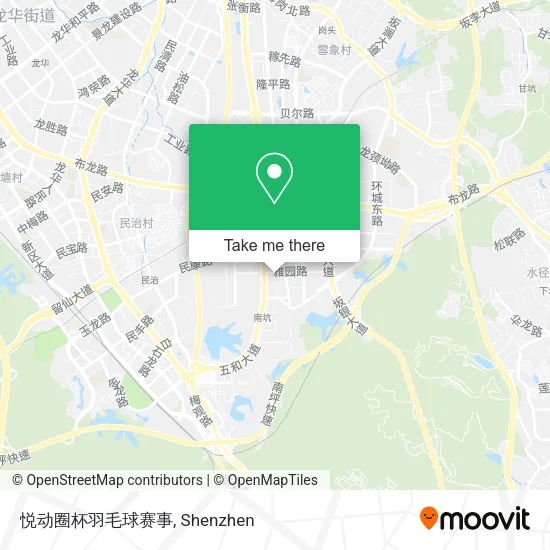 悦动圈杯羽毛球赛事 map