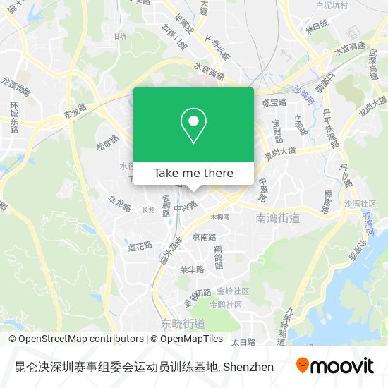 昆仑决深圳赛事组委会运动员训练基地 map