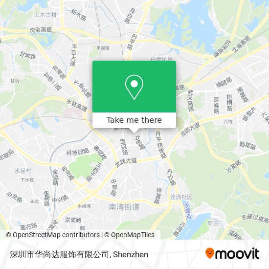深圳市华尚达服饰有限公司 map