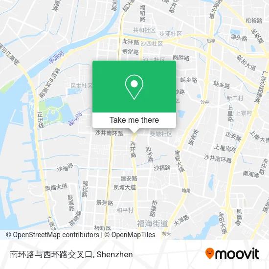 南环路与西环路交叉口 map