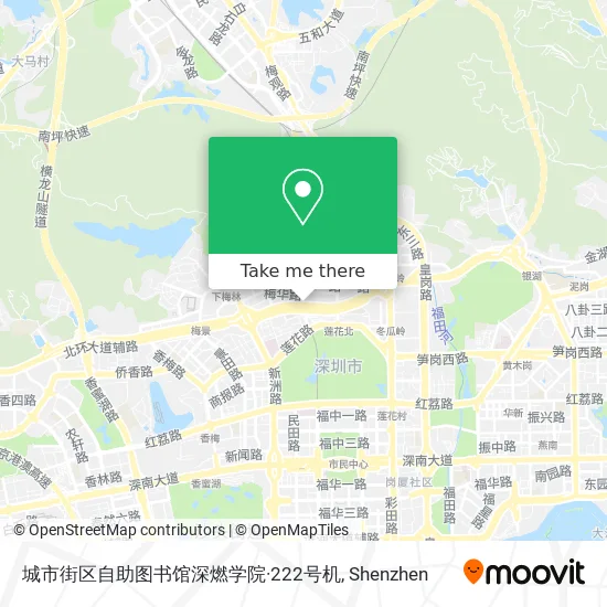 城市街区自助图书馆深燃学院·222号机 map