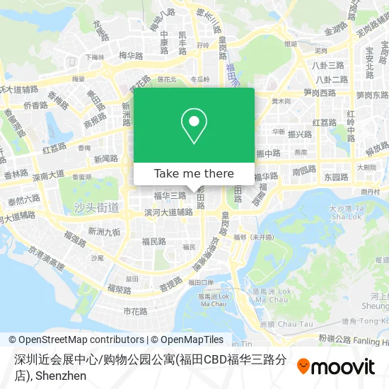 深圳近会展中心/购物公园公寓(福田CBD福华三路分店) map