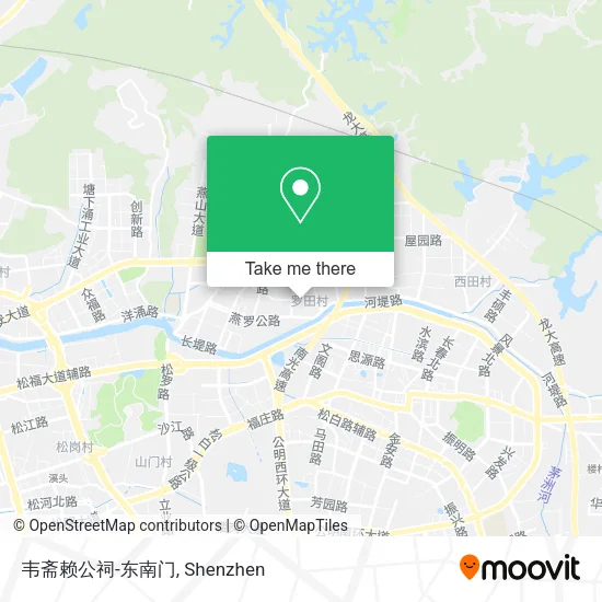 韦斋赖公祠-东南门 map