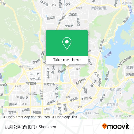 洪湖公园(西北门) map