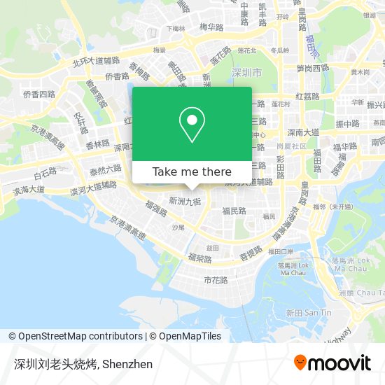 深圳刘老头烧烤 map