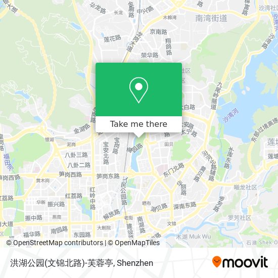 洪湖公园(文锦北路)-芙蓉亭 map