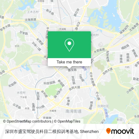 深圳市盛宝驾驶员科目二模拟训考基地 map